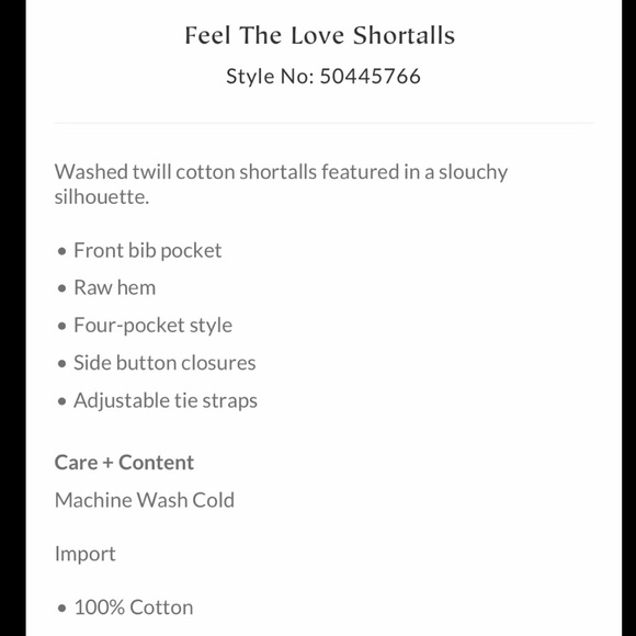 Free People Feel The Love Shortalls Size 2 - Picture 3 of 8